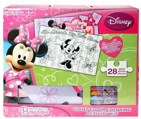 Disney Minnie Mouse 28 Pc Coloring Floor Puzzle Case Pack 12