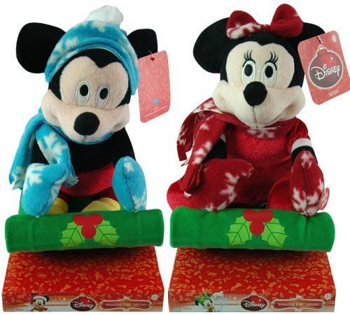 Disney Sleddin' Minnie and Mickey?Plush Case Pack 6