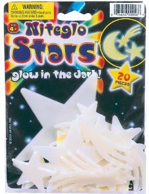 Nite Glo Stars And Moon Case Pack 12