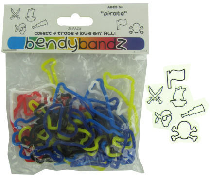 Pirate Stretch Bands, Pack of 24 Case Pack 20