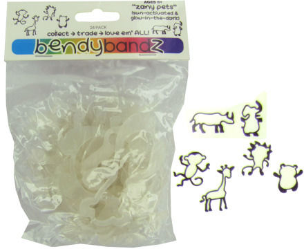 Zany Pets Stretchy Bands, Pack of 24 Case Pack 24