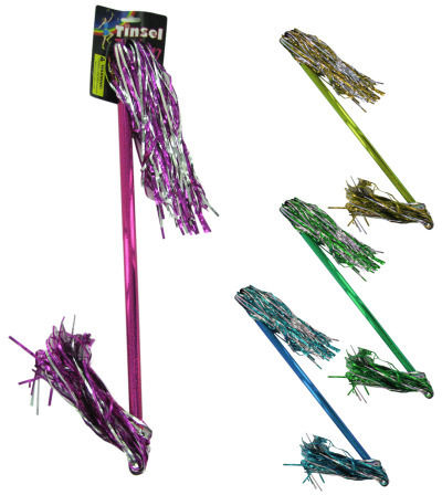 18"" Metallic Tinsel Baton Case Pack 12