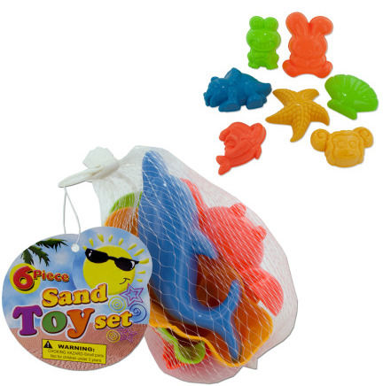 7-Piece Toy Sand Mold Set Case Pack 24