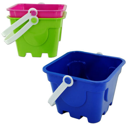 Square Block Beach Pail Mold Case Pack 12