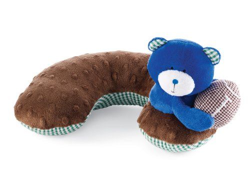 Mud Pie Baby Boy Football Bear Neck Pillow