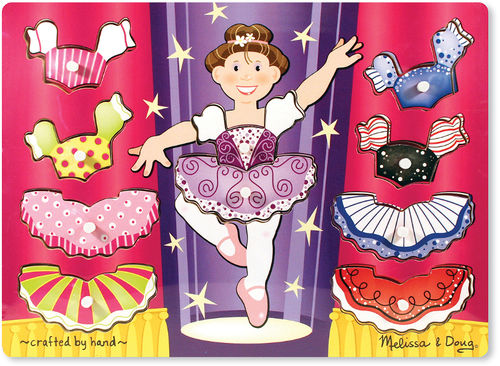 Ballerina Dress-Up Mix 'n Match Peg Puzzle