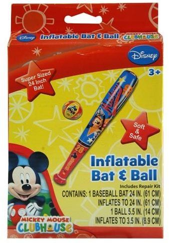 Disney Mickey Mouse 24"" Inflatable Bat Case Pack 24