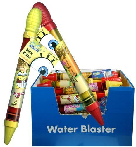 Spongebob 12"" Water Blaster Gun Case Pack 36