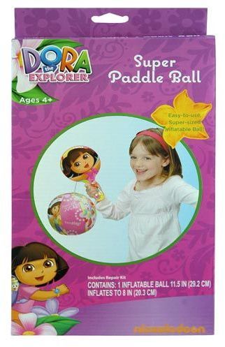 Dora Explorer Paddle & Inflatable Ball Case Pack 12