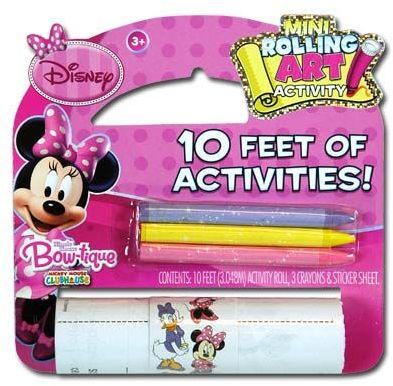 Disney Minnie Mouse 10 Ft Rolling Art Kit Stickers Case Pack 12