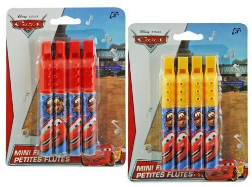 Disney Cars 4Pk Mini Musical Toy Flute Case Pack 24