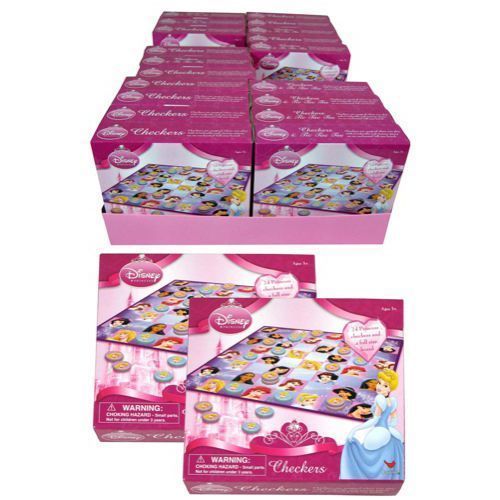 Princess 6.5""X5.5""X1.5"" Boxed Checkers Case Pack 24