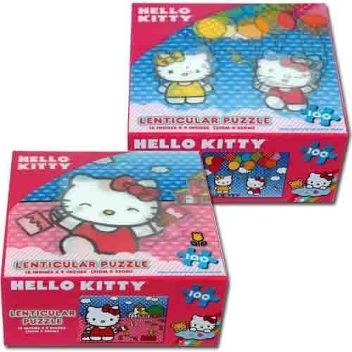 Hello Kitty 100 Pc Lenticular Puzzle 2 Case Pack 6