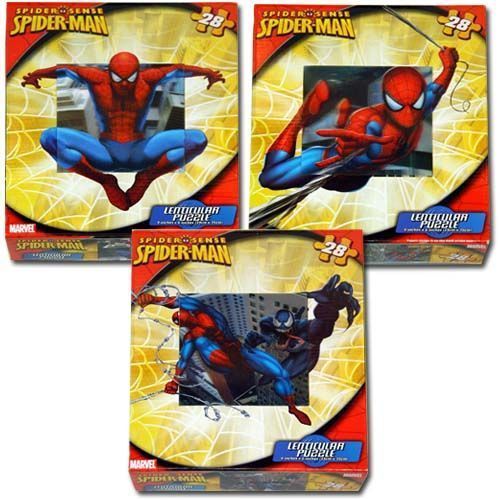 Spiderman Lenticular Puzzle 28-Pc 6""X9"" Case Pack 48