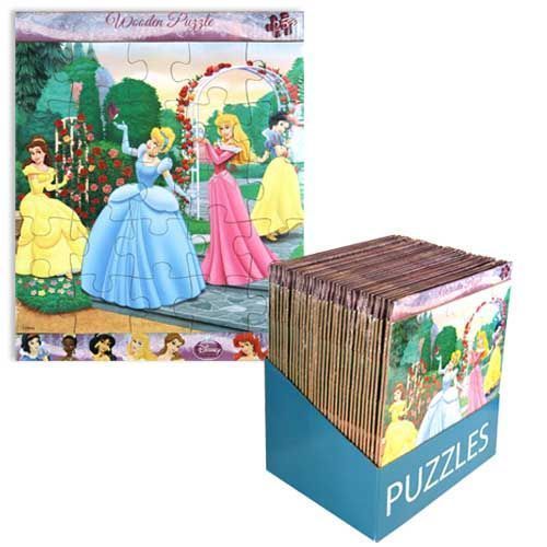 Princess 25Pc Wooden Puzzle Case Pack 36