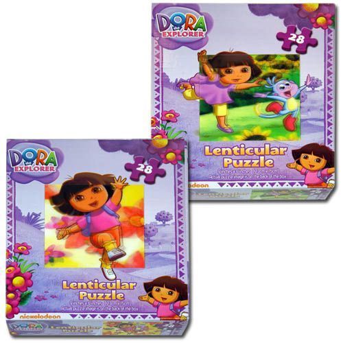 Dora Lenticular Puzzle 28-Pc 6""X9"" Case Pack 48
