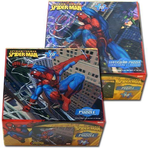 Spiderman 48 Pc Lenticular Puzzle Case Pack 6