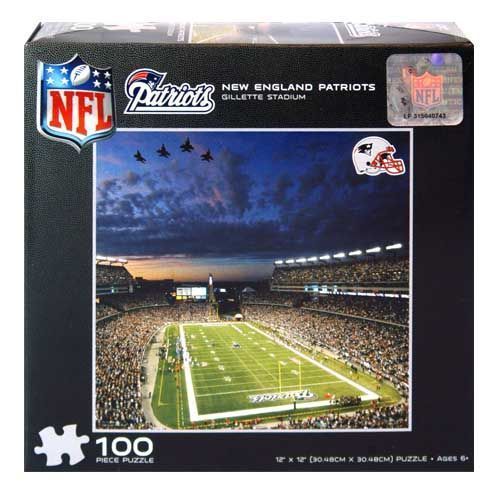 Nfl Patriots 100 Pc Puzzle 6X6X2 1/4"" Case Pack 24