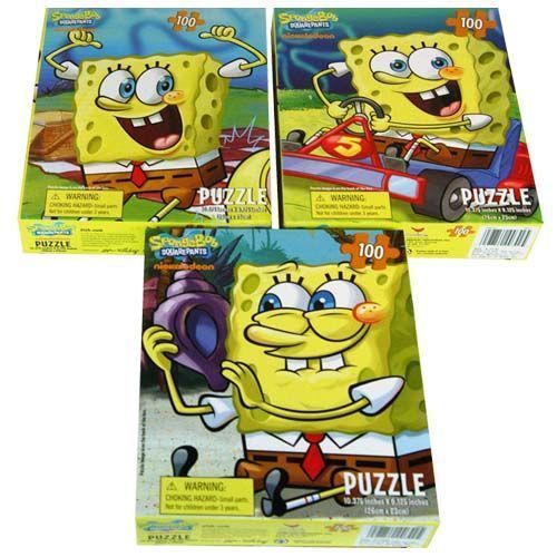 Spongebob 100Pc Puzzle, 3 Asstd. Case Pack 36