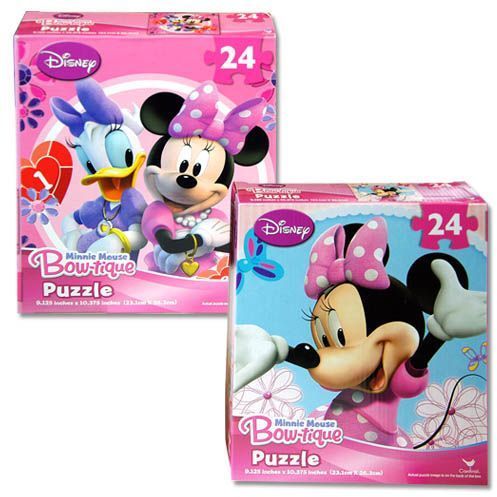 Disney Minnie Mouse Bowtique 24 Pc Puzzle 2 Styles Case Pack 36