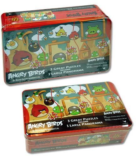 Angry Birds 3Pk Panorama Tin Puzzles 3 Make 1 Case Pack 6