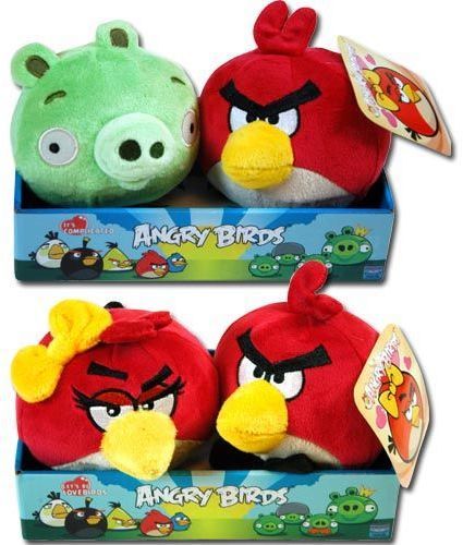 Angry Birds 2 Pack 4 Inch Plush Bird Doll Case Pack 32