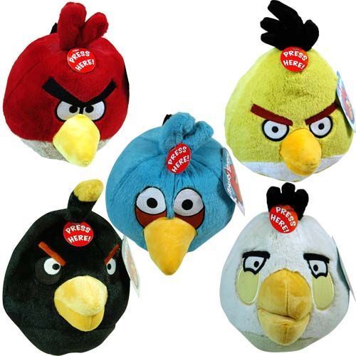 Angry Birds 8 Inch Plush Bird Assorted With Sound Case Pack 12