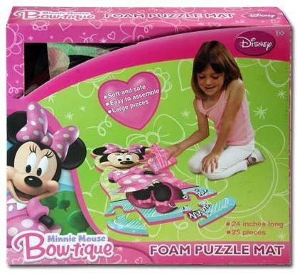 Disney Minnie Bowtique Character Foam Puzzle Mat Case Pack 6