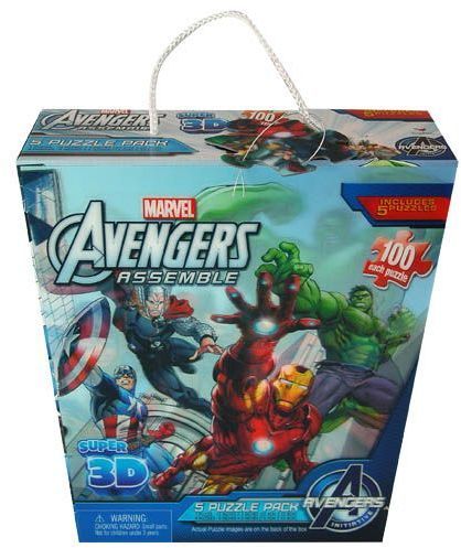 Marvel Avenger 5Pk Trapezoid Puzzle Pack Case Pack 6