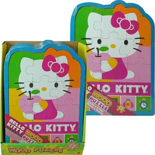 Hello Kitty Shaped Wood Puzzles Case Pack 12