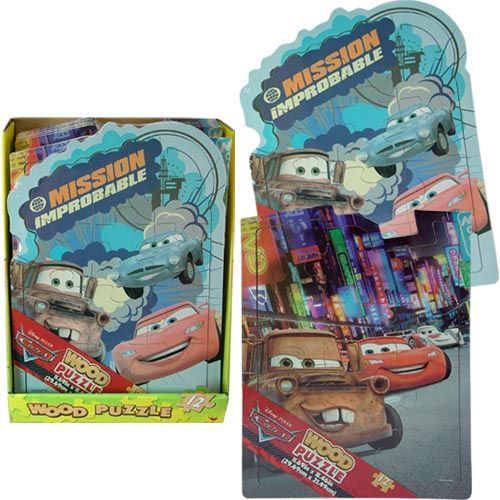 Disney Cars Shaped Wood Puzzles Case Pack 12