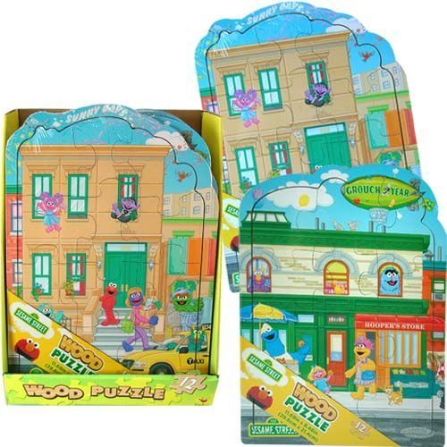 Sesame Street Shaped Wood Puzzles Case Pack 12