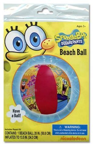 Spongebob Inflatable Beach Ball Case Pack 36