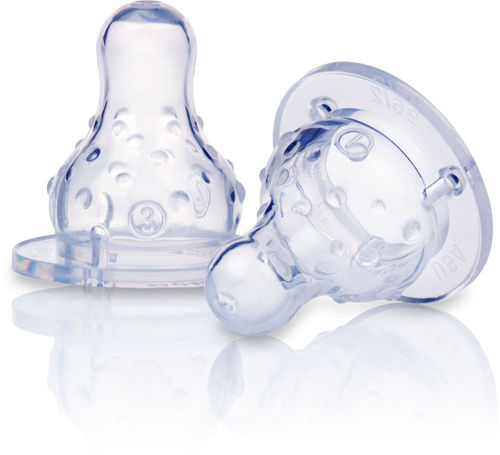 2-Pack Vary Flow Silicone Standard Nipple Case Pack 36