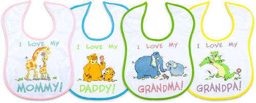 Terry Cloth Bib with Sayings Case Pack 36