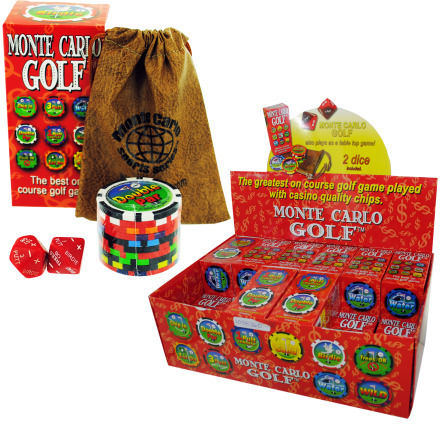 24-Piece Monte Carlo Chip and Dice Golf Game Case Pack 24