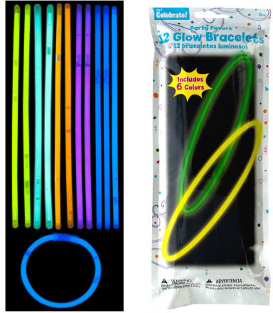 12-Pack Glow-in-the-Dark Bracelets Case Pack 24