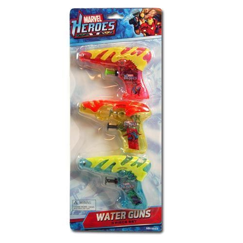 Marvel Heroes 3Pk Water Gun Asstd. Case Pack 36