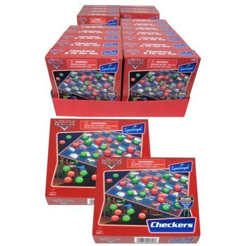 Cars 6.5""X5.5""X1.5"" Boxed Checkers Case Pack 24