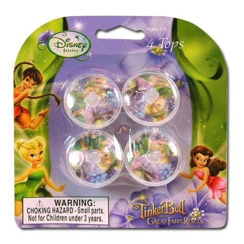 Fairies 4Pk Mini Spinning Tops Case Pack 24