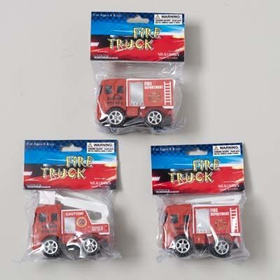Mini fire truck Case Pack 72