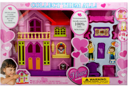 Dollhouse Playset Case Pack 4