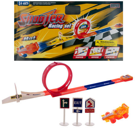 Shooter Car Racing Set Case Pack 4