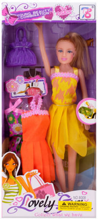 Lovely Girl Fashion Doll Case Pack 8