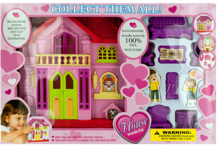 Mini House Wonderful Play Set Case Pack 4