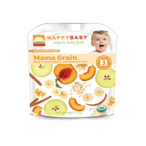 Happy Baby Organic Baby Food Stage 3 Mama Grain - 4 oz - Case of 16