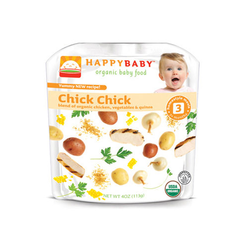 Happy Baby Organic Baby Food Stage 3 Chick Chick - 4 oz - Case of 16