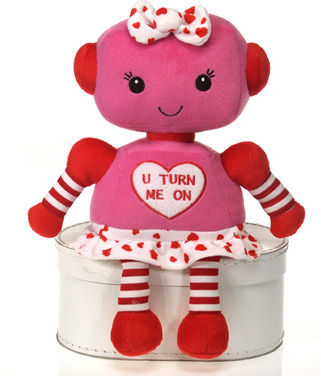 12"" Girl Robot W/""U Turn Me On"" Heart Case Pack 12