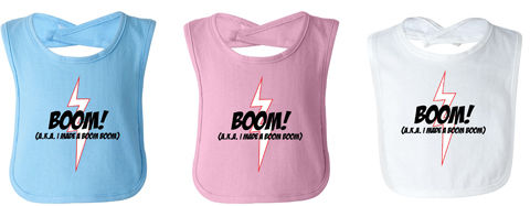 Boom! A.K.A I Made A Boom Boom"" Baby Bibs Case Pack 72