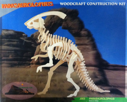 Parasaurolophus Dinosaur Woodcraft Construction Kit Case Pack 15